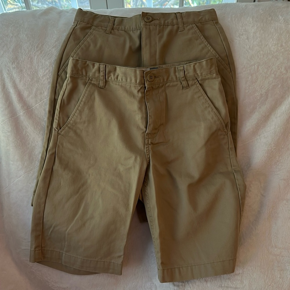 Old Navy 2 pair khaki shorts 10 regular